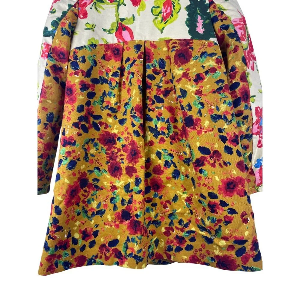 ANTHROPOLOGIE ELEVENSES LEOPARDLILY CAR COAT SWING JACKET US 2 Lined GUC - Picture 10 of 11